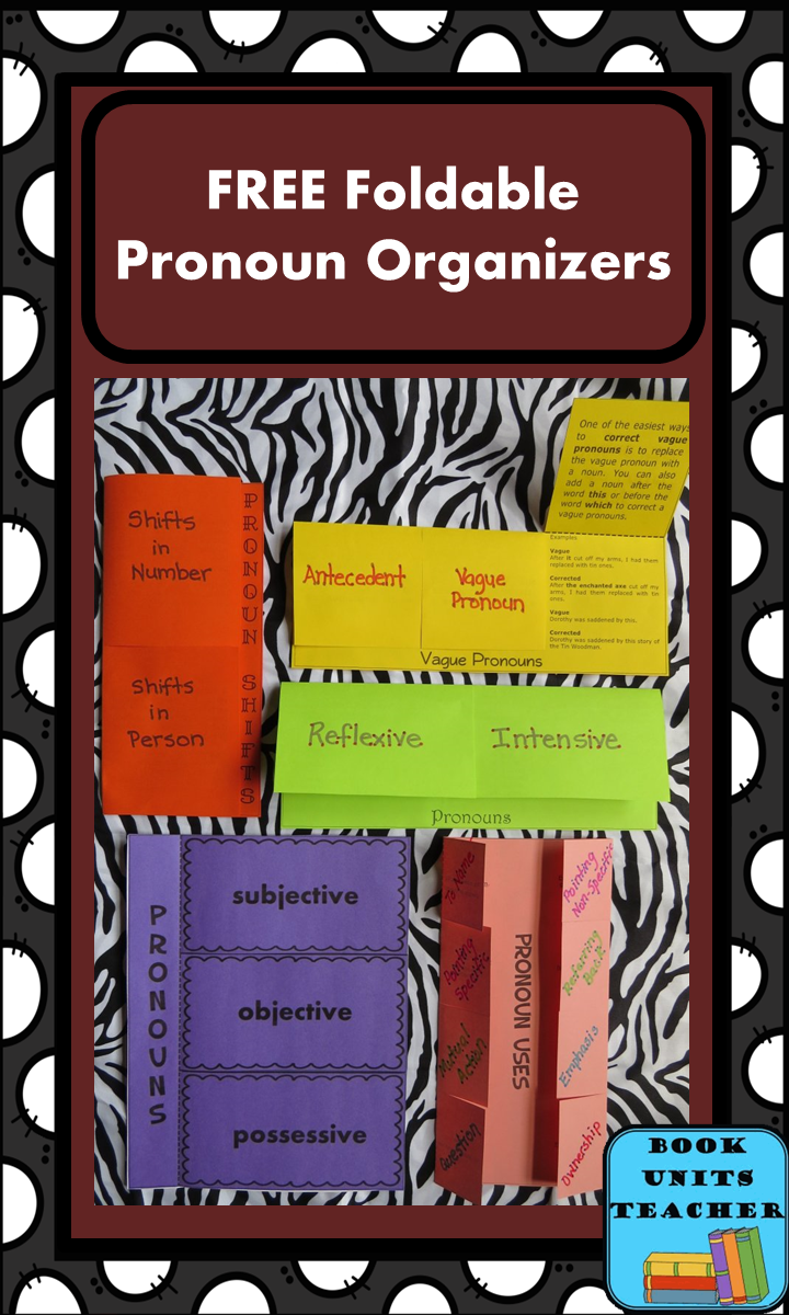 pronoun-task-cards-book-units-teacher