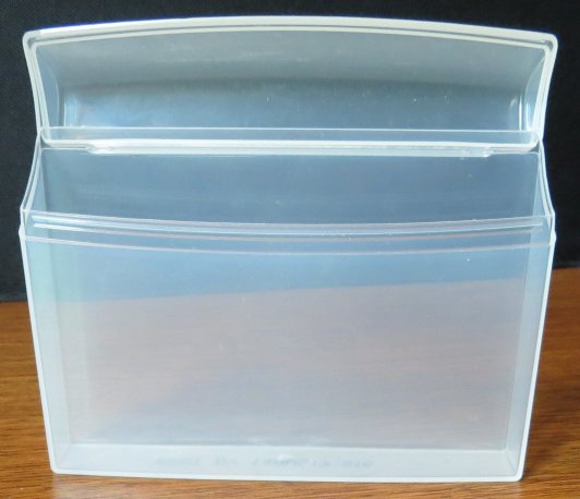 Index Card Slide Holders and plastic box 