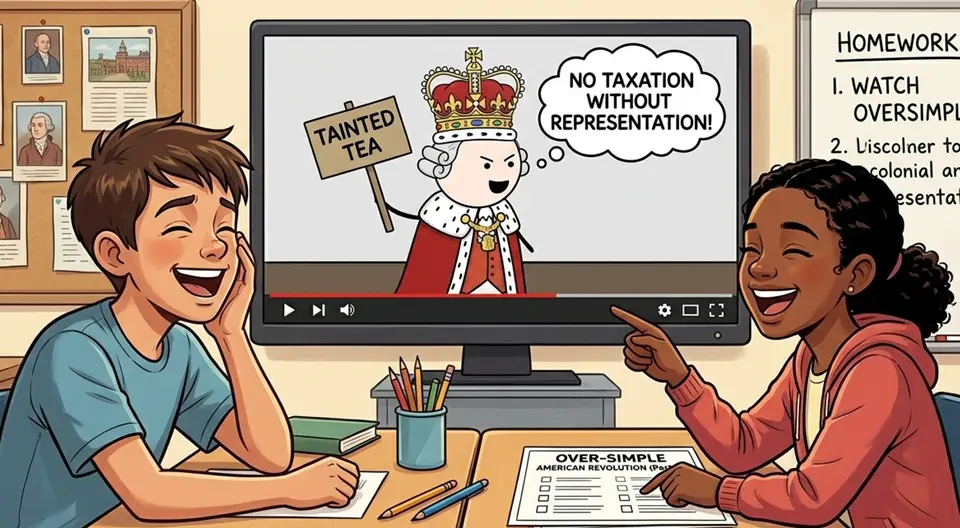 OverSimplified American Revolution video