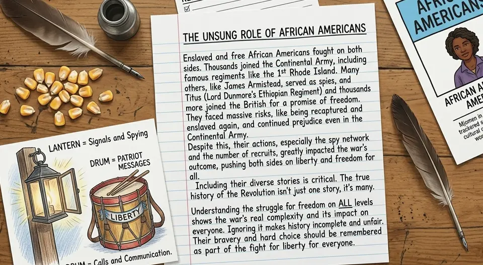 Reflection writing activity