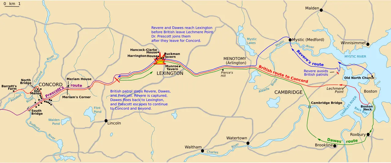 Midnight Riders map activity