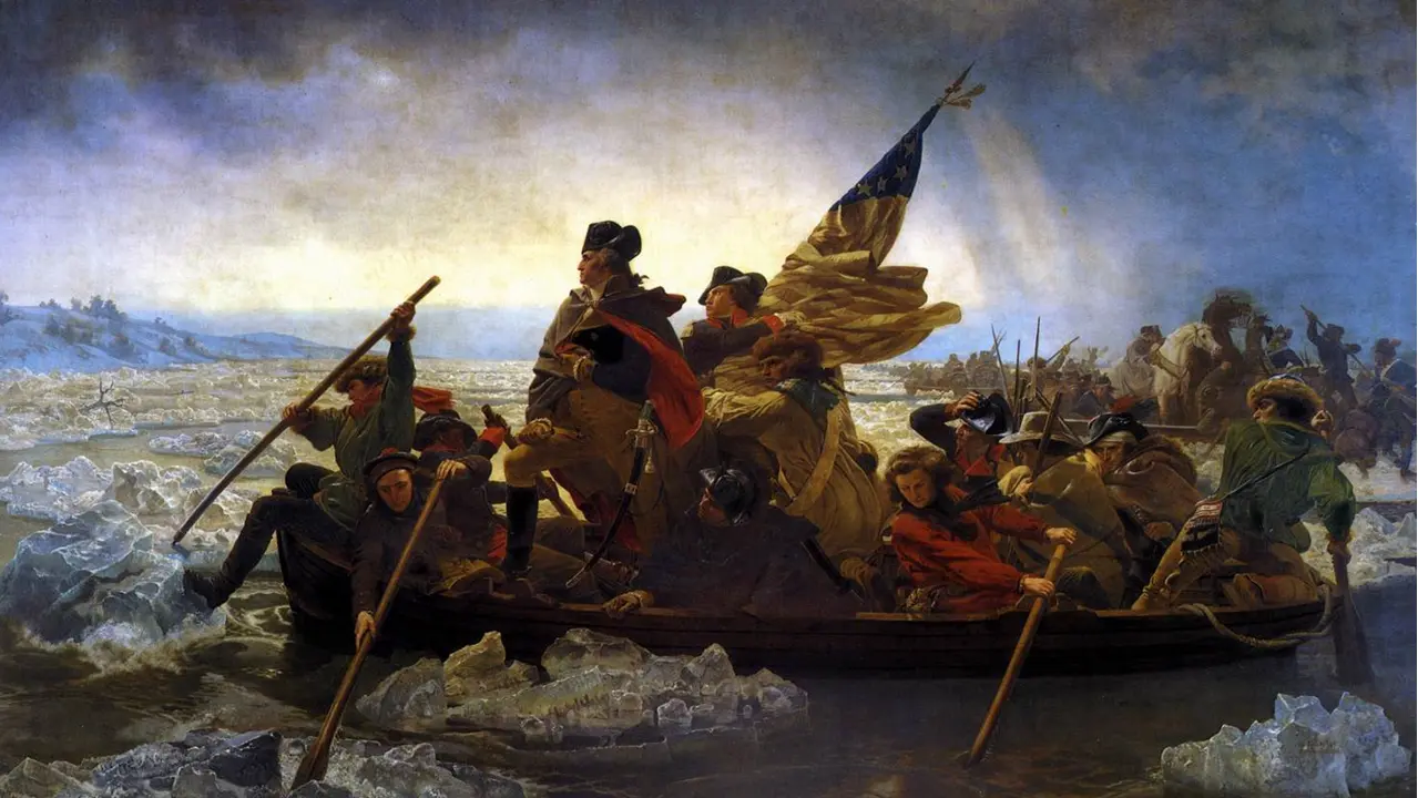 Washington Crossing the Delaware painting