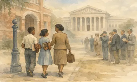 Students and schools involved in early desegregation efforts