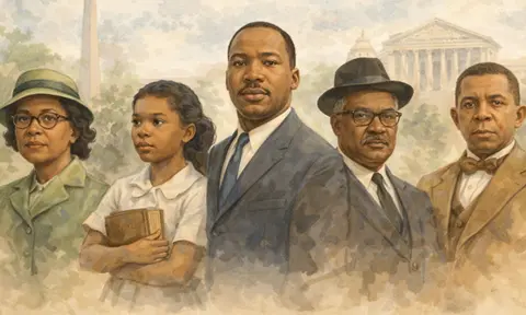 Civil Rights Activists illustration