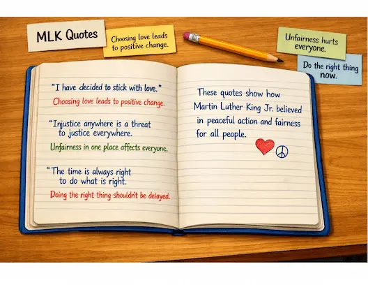 MLK quote and meaning activity
