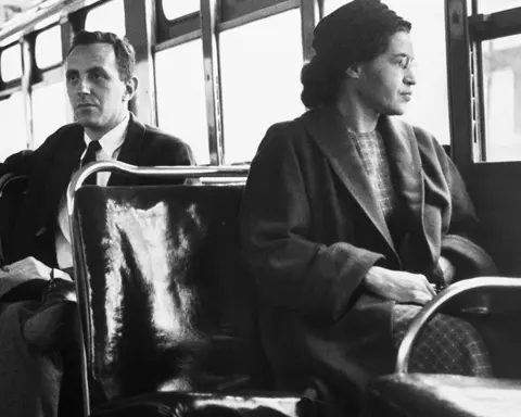 Rosa Park Riding the Bus