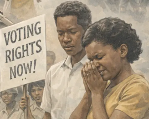 Images representing sit-in protests