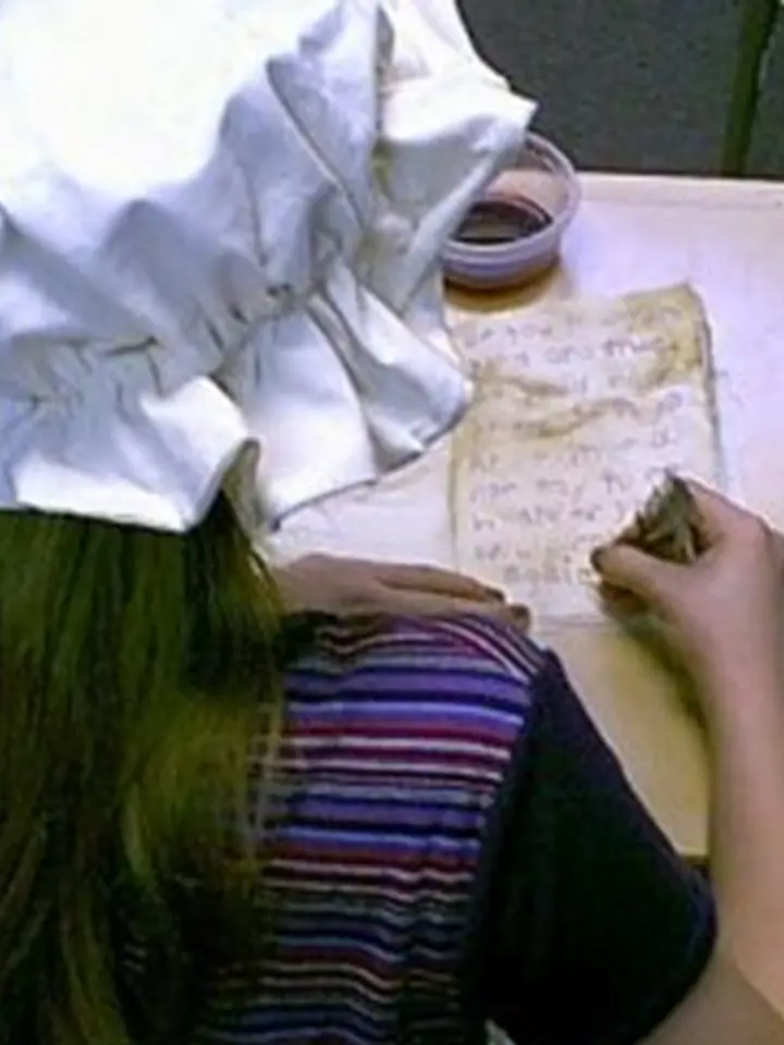 Student-created New England Primer page