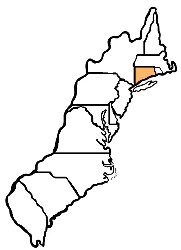 Map of Connecticut Colony