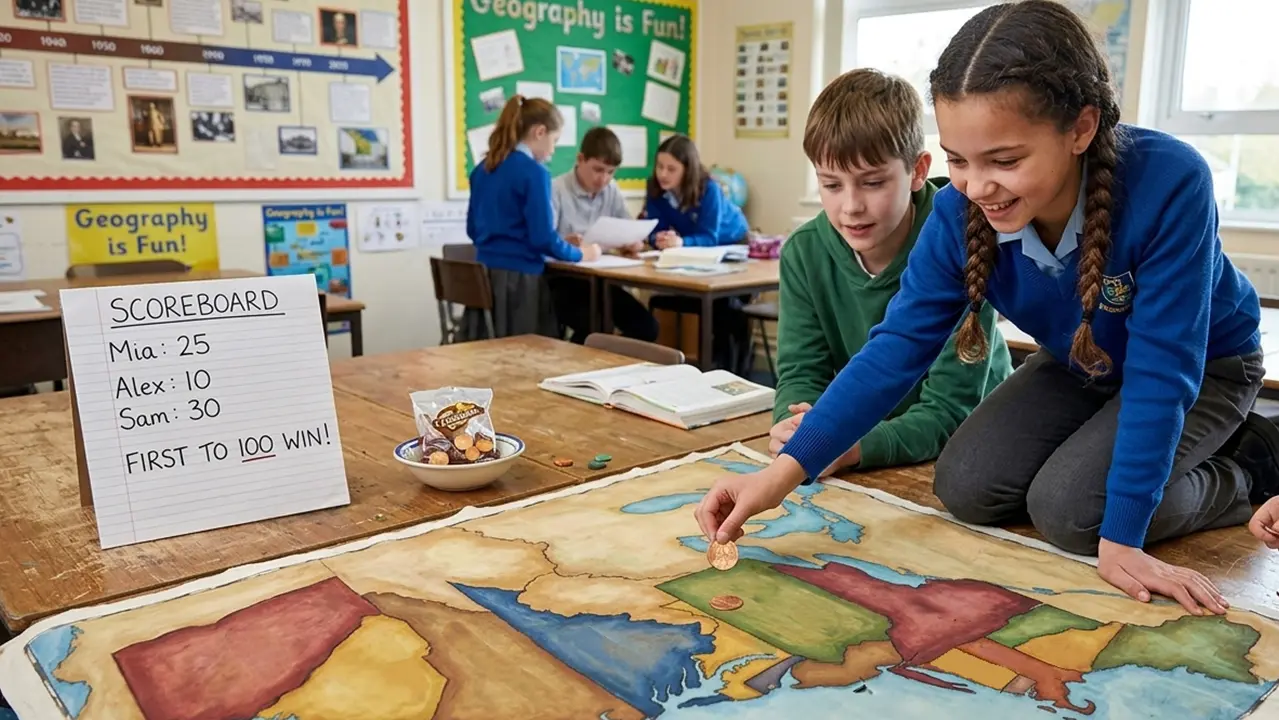 Thirteen Colonies map game