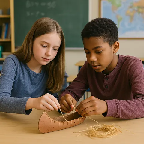 birchbark canoe craft activity