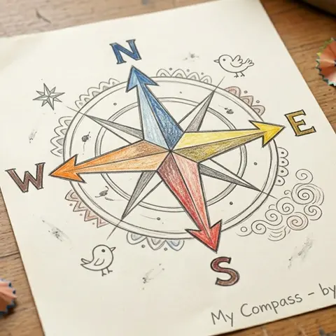compass rose craft