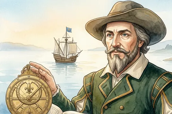 Early explorers sailing toward Asia illustration