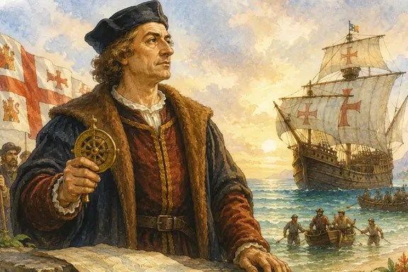 Christopher Columbus illustration