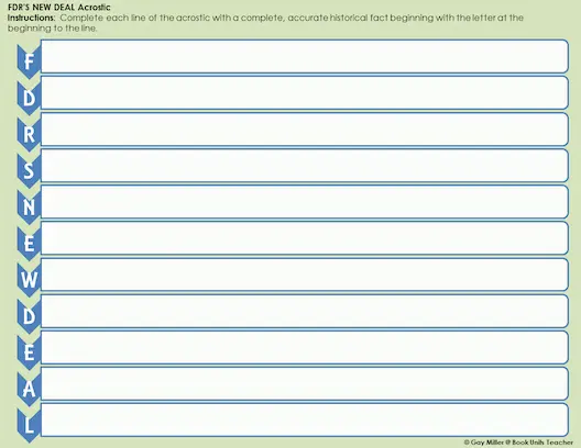 New Deal Letter-by-Letter Review Project