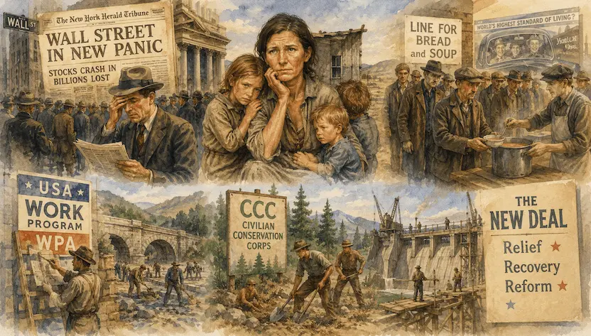 Great Depression Collage