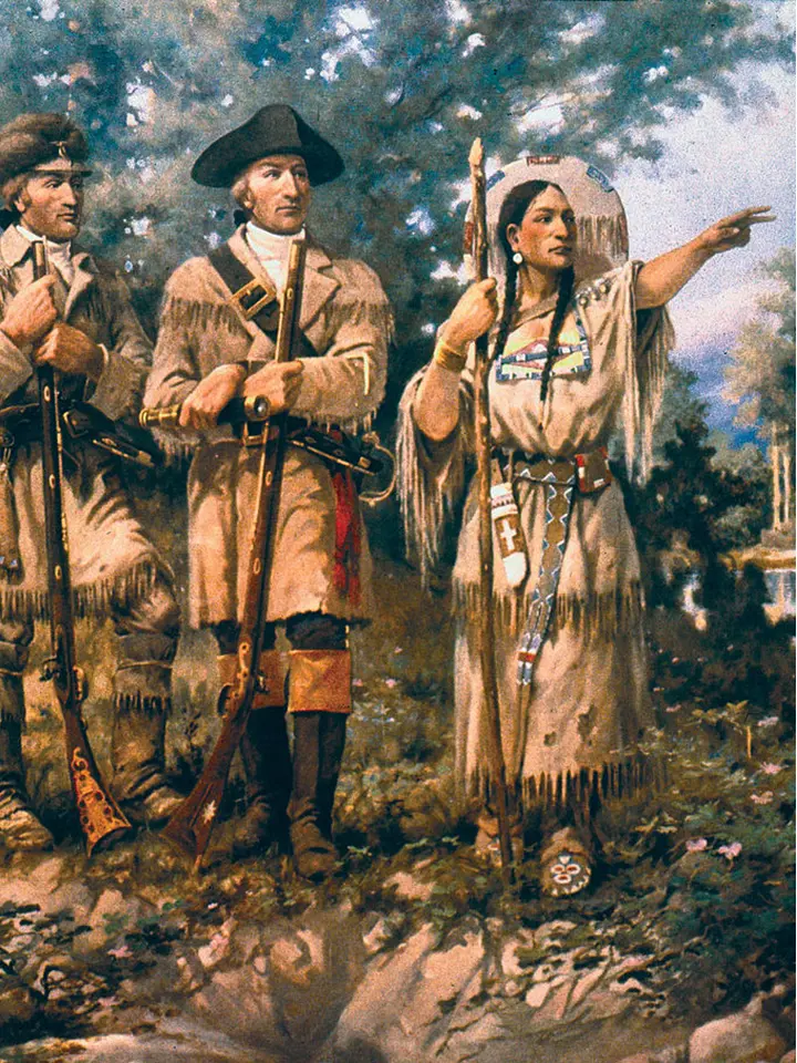 Sacagawea with Lewis and Clark