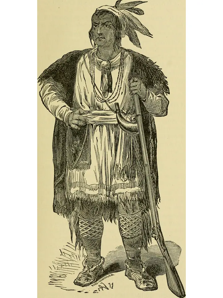An engraving of Tecumseh