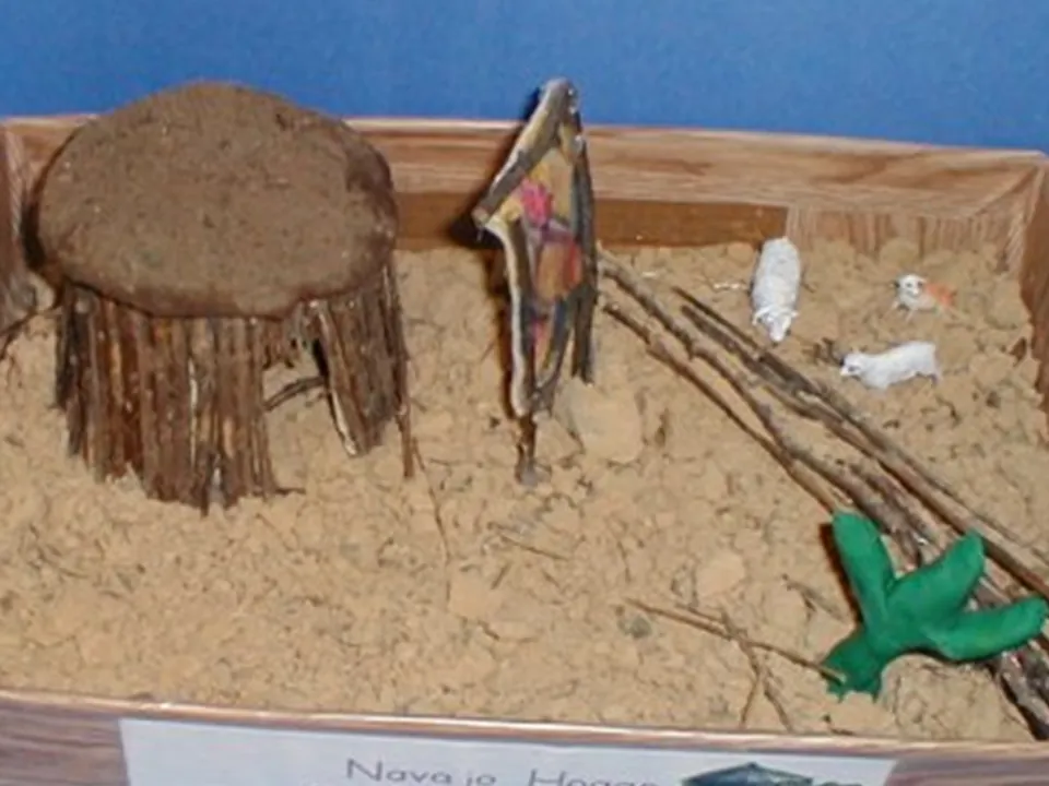 Student model or example from the Navajo (Diné) page
