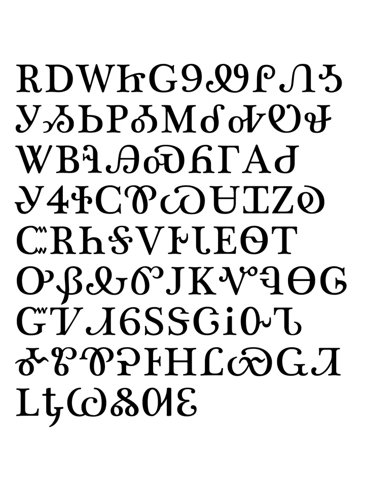 Sequoyah's Cherokee Syllabary