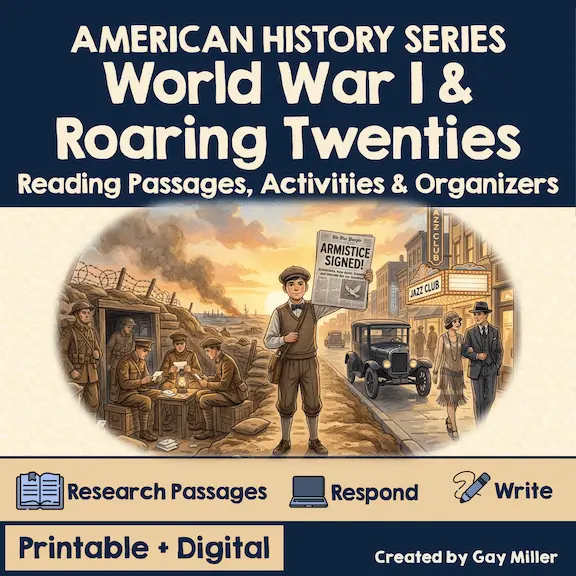 American History Series - World War 1 and The Roaring Twenties Unit Cover