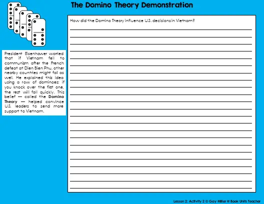 Domino theory activity
