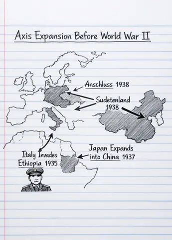 Map shading activity showing Axis expansion