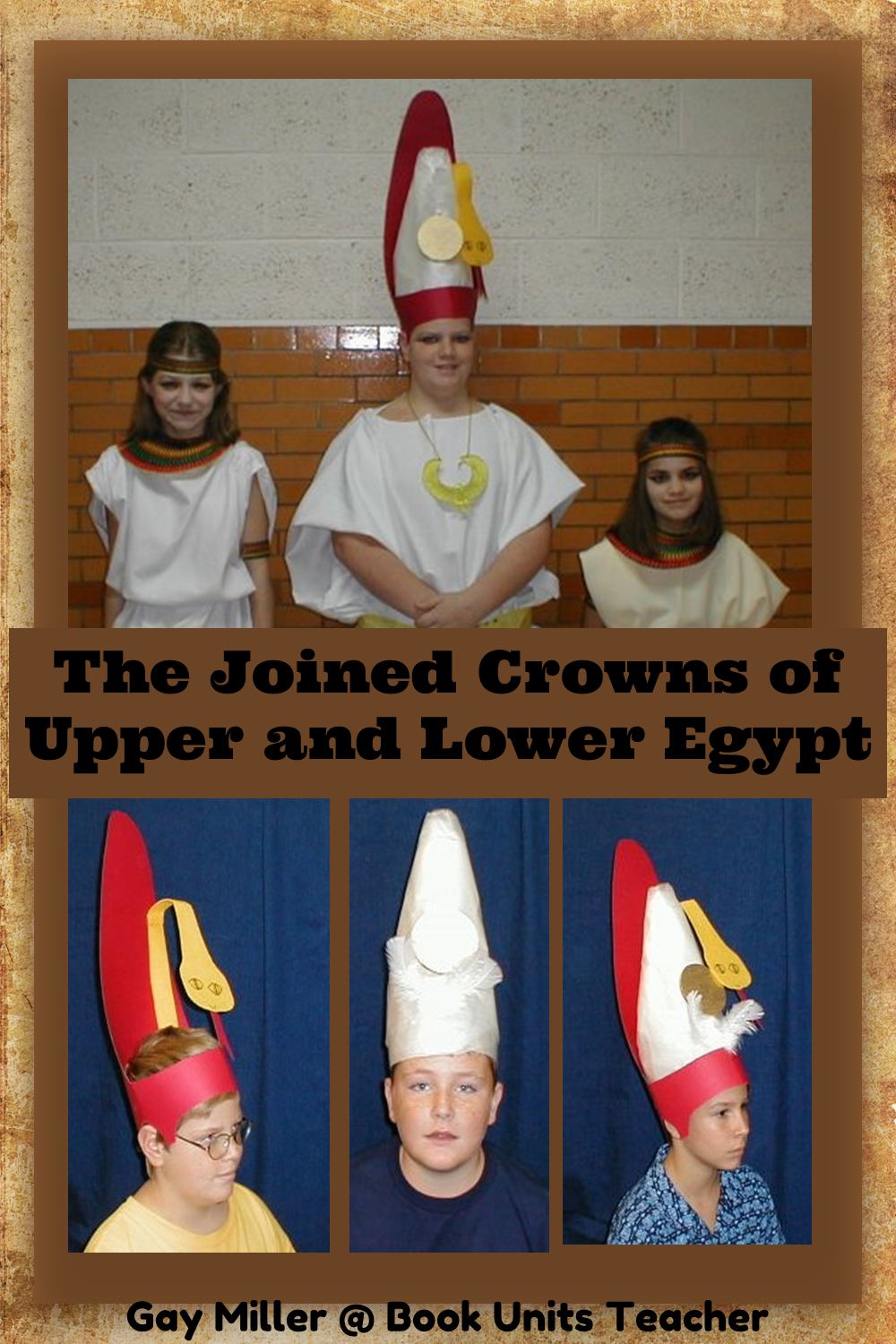 Learn how to make the crowns of Upper and Lower Egypt.