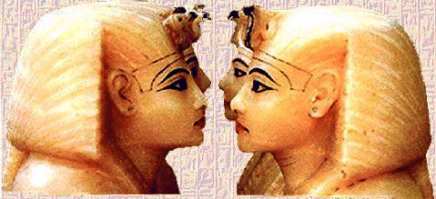 King Tut's Alabaster Canopic Jar Lids