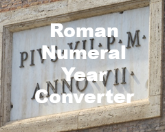 Roman Numeral Year Converter