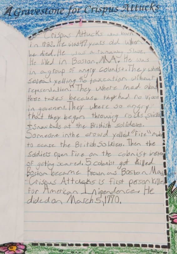 A Gravestone for Crispus Attucks