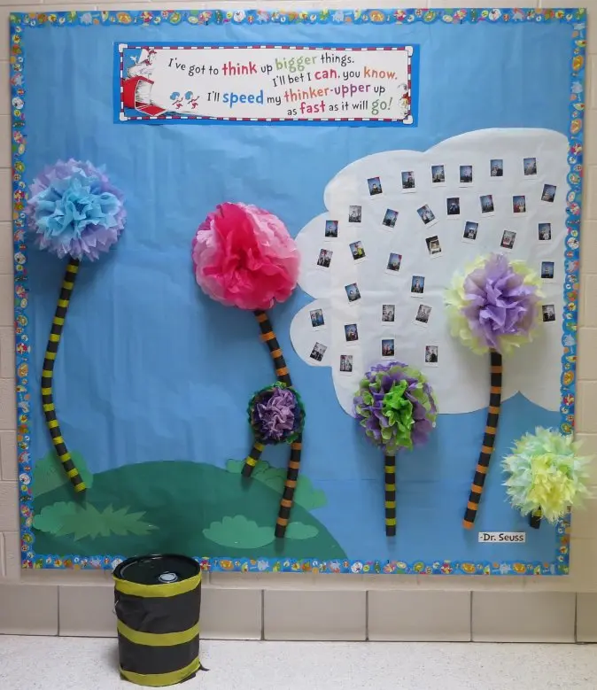 Final Dr Seuss bulletin board project
