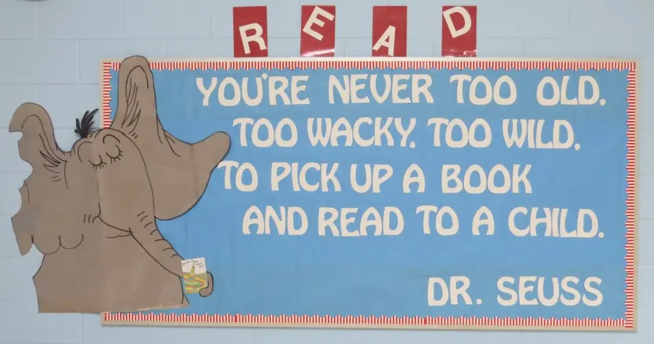 Second Dr Seuss bulletin board example