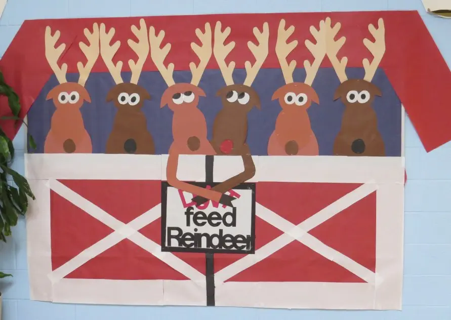 Don't Feed the Reindeer bulletin board