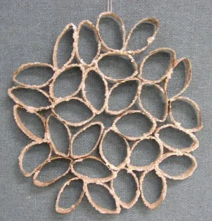 Snowflake craft project 4