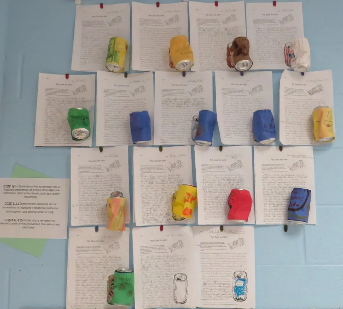Create a Soda student project bulletin board display