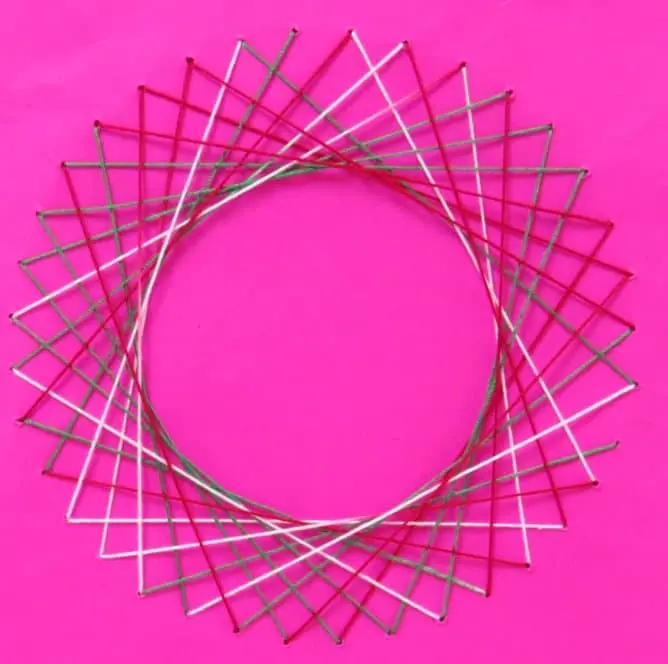String art snowflake