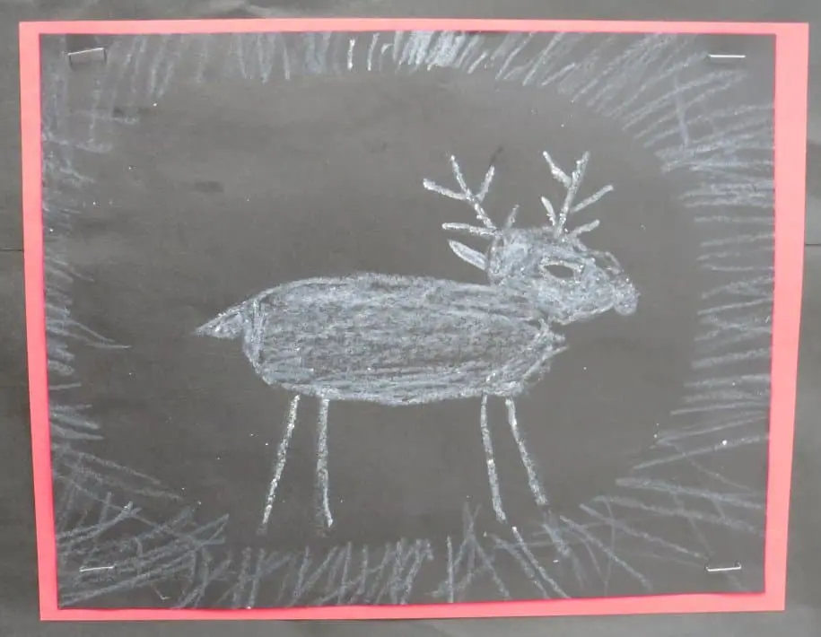 Winter Wonderland chalk art close-up 2