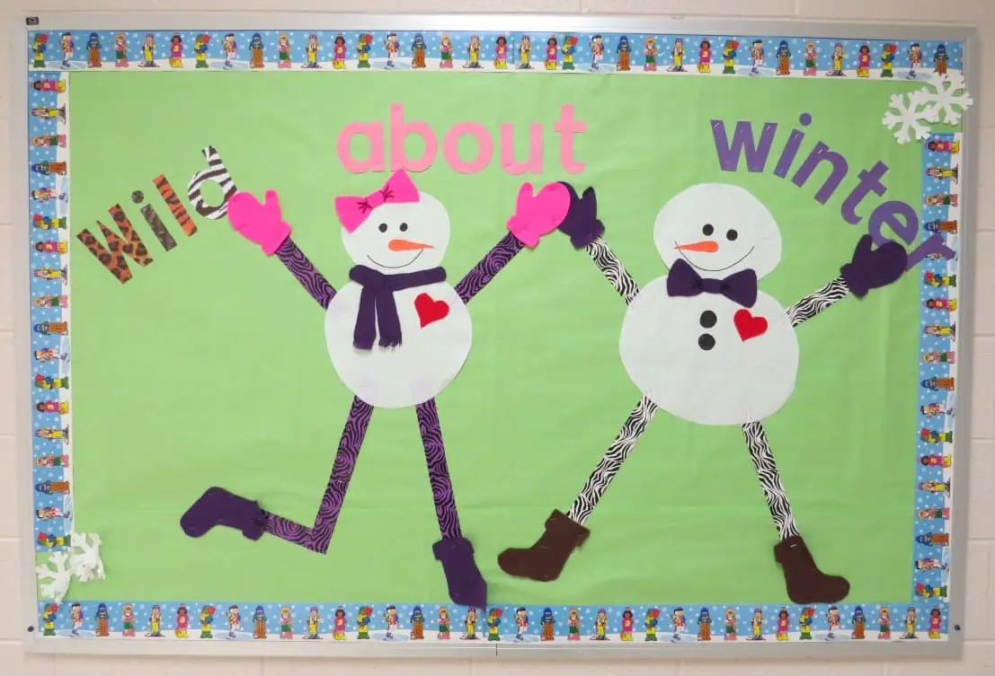 Wild about Winter snowman display