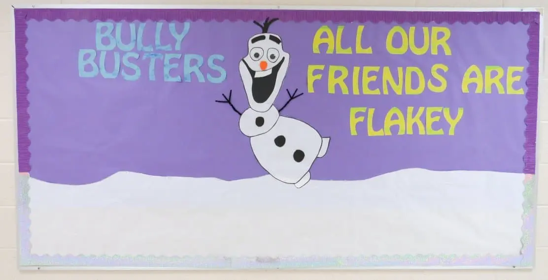 Bully Busters - All Our Friends are Flakey bulletin board