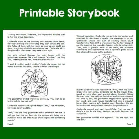 Cinderella Printable Storybook