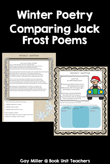 Comparing Two Poems with the same title Jack Frost