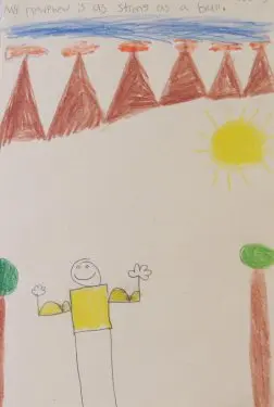Student simile drawing