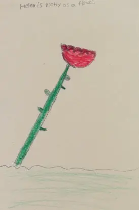 Student simile drawing