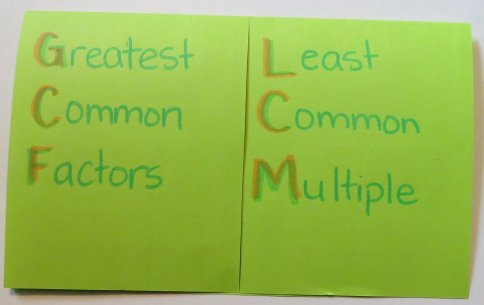 How do we use greatest common factors and least common multiples?