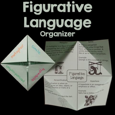 Figurative Language Free Foldable Organizer