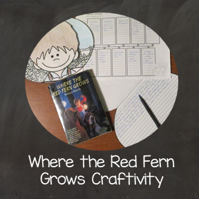 Where the Red Fern Grows Summarizing Craftivity