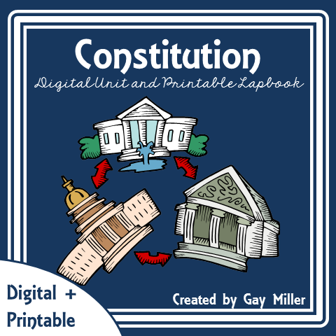 Purchase US Goverment and Constitution  Lapbook on Teachers Pay Teachers. This activity is great for upper elementary including 4th, 5th, and 6th graders.