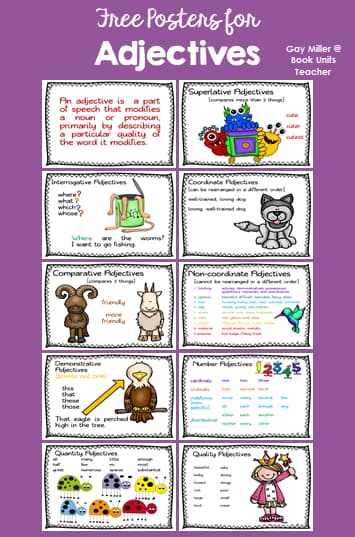 Adjectives Posters