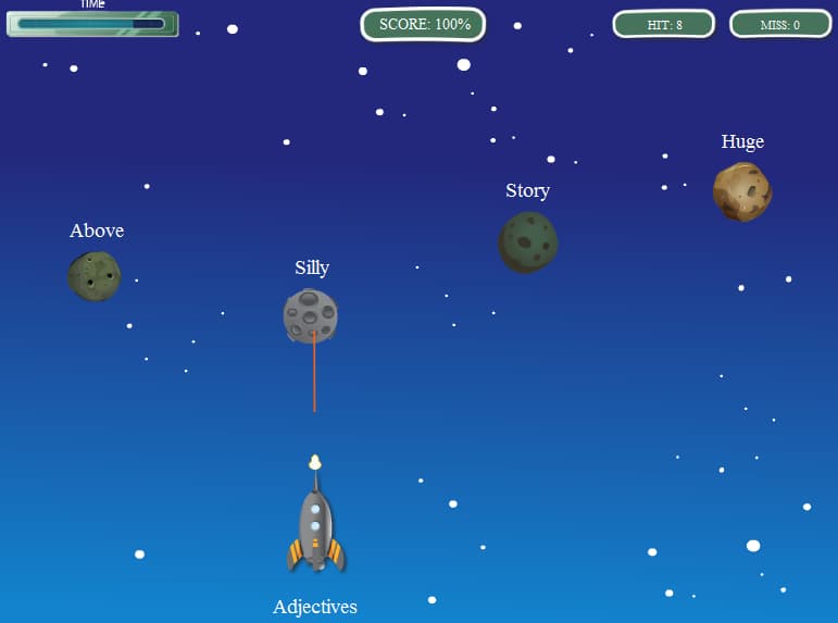 Parts of Speech Asteroids